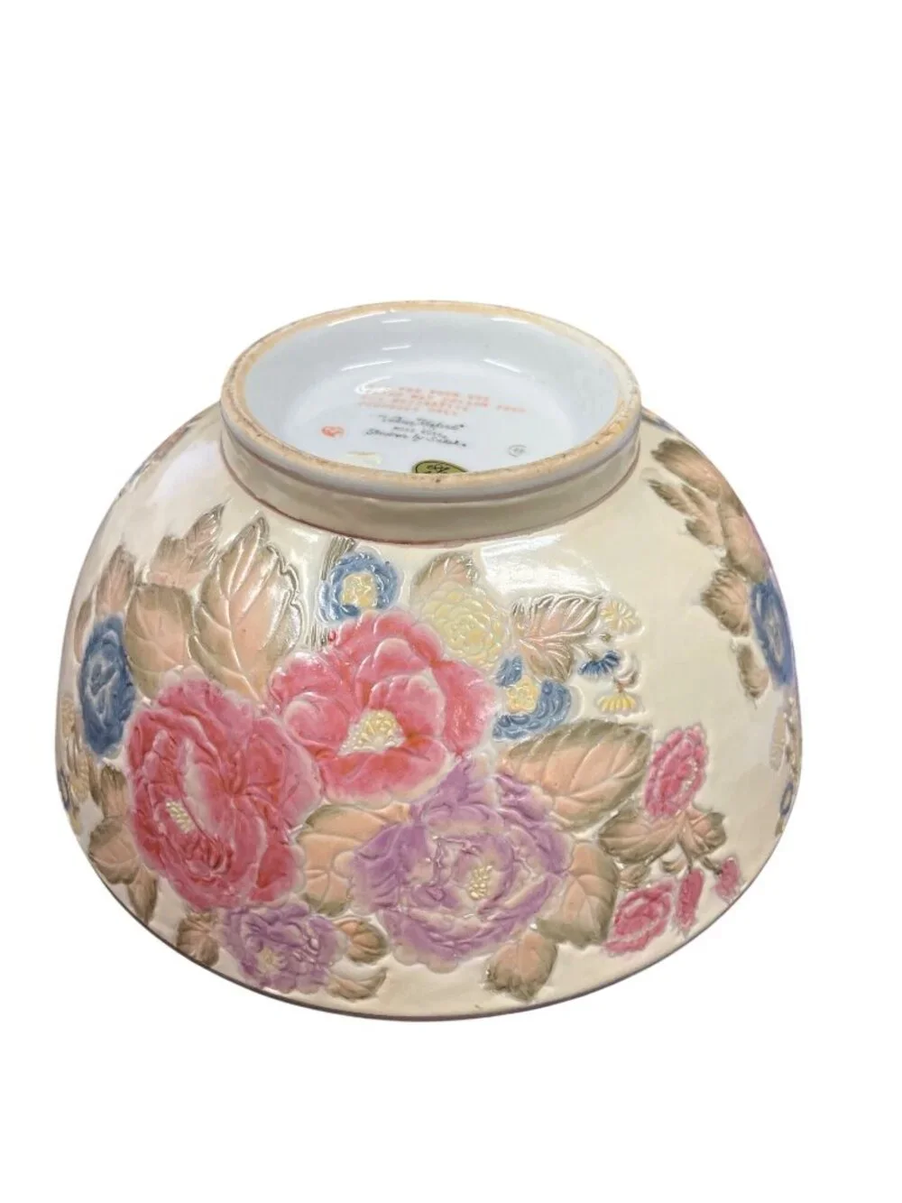 Andrea by Sedak Victoria moss rose vtg ceramic 10